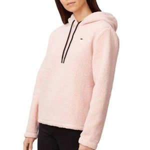 fila cropped teddy hoodie